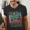 90's Vibe Vintage Style Cassette Tape Nostalgia 1990s Party Men's V-Neck T-Shirt 90's Vibe Vintage Style Cassette Tape Nostalgia 1990s Party Men's V-Neck T-Shirt