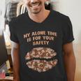 My Alone Time Is For Your Safety Coffee Lover Introvert Men's V-Neck T-Shirt My Alone Time Is For Your Safety Coffee Lover Introvert Men's V-Neck T-Shirt