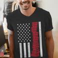 America Flag Read Book Reading Librarian Men Women Kids Men's V-Neck T-Shirt