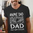Anime Dad Like A Regular Dad Only Way Cooler Anime Men's V-Neck T-Shirt