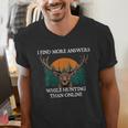 More Answers While Hunting Introvert Hunter Antisocial Men's V-Neck T-Shirt
