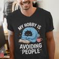 Anti-Social Club Homebody Introvert Hibernate Hermit Shyness Men's V-Neck T-Shirt Anti-Social Club Homebody Introvert Hibernate Hermit Shyness Men's V-Neck T-Shirt