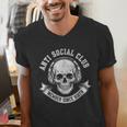 Anti Social Club Official Member Introvert Crest Men's V-Neck T-Shirt Anti Social Club Official Member Introvert Crest Men's V-Neck T-Shirt