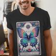Antisocial Butterfly Introvert Distressed Men's V-Neck T-Shirt Antisocial Butterfly Introvert Distressed Men's V-Neck T-Shirt