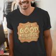 Antisocial Like A Good Neighbor Stay Over There Introvert Men's V-Neck T-Shirt