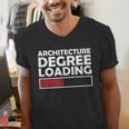 Architecture Degree Loading Graduation Student Men's V-Neck T-Shirt