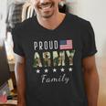 Army Graduation Proud Military Family Mom Dad Brother Sister Men's V-Neck T-Shirt