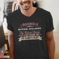 Artificial Intelligence Major Student Shirt Graduation Men's V-Neck T-Shirt