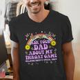 Ask Your Dad My Throat Game Embarrassing Adult Humor Men's V-Neck T-Shirt