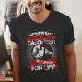 Asshole Dad And Smartass Daughter Best Friend For Life Men's V-Neck T-Shirt Asshole Dad And Smartass Daughter Best Friend For Life Men's V-Neck T-Shirt