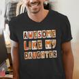 Awesome Like My Daughter For Men Dad Fathers Day Men's V-Neck T-Shirt
