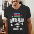 Azerbaijan Lover Saying Azeri Nostalgia Men's V-Neck T-Shirt