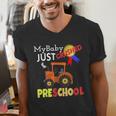 My Baby Just Crushed Preschool Graduation Men's V-Neck T-Shirt