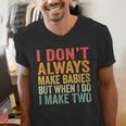 Baby Twins For Pregnant Mum Dad Men's V-Neck T-Shirt