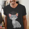 Bachelor Master Cats Graduation 2026 Graduate Men's V-Neck T-Shirt