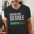 Bachelors Degree Loading College Student Graduation Men's V-Neck T-Shirt