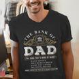 The Bank Of Dad Father's Day College Tuition Student Men's V-Neck T-Shirt