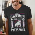 Barber s For Men Dad Hairstyling Humor Quote Small Men's V-Neck T-Shirt