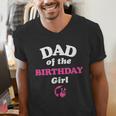 Barbie Dad Of The Birthday Girl Small Men's V-Neck T-Shirt