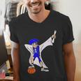 Basketball Dabbing Shirt Senior Graduation Him Her Men's V-Neck T-Shirt
