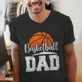 Basketball Dad Basketball Player Game Day Father's Day Men's V-Neck T-Shirt