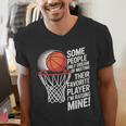 Basketball Mom Or Dad Basketball Parent Men's V-Neck T-Shirt