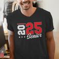 Basketball Senior Night Basketball Senior 2025 Graduation 79 Men's V-Neck T-Shirt