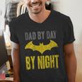 Batman Dad By Day Men's V-Neck T-Shirt
