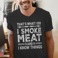 BBQ Grilling Dad Smoking Meat Barbecue Pun Pit Master Father Men's V-Neck T-Shirt BBQ Grilling Dad Smoking Meat Barbecue Pun Pit Master Father Men's V-Neck T-Shirt
