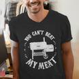 BBQ Pit Reverse Flow Smoker Accessory Dad Grill Men's V-Neck T-Shirt