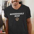 Bernedoodle Dad & Kids Tee Fathers Day T-Shirt Men's V-Neck T-Shirt