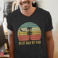 Best Dad By Par Disc Golf Father's Day Men's V-Neck T-Shirt Best Dad By Par Disc Golf Father's Day Men's V-Neck T-Shirt