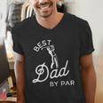Best Dad By Par Father's Day Golf Daddy Golfing Golfer Men's V-Neck T-Shirt