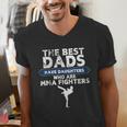 The Best Dads Have Daughters Who Are Mma Fighters Vintage Men's V-Neck T-Shirt The Best Dads Have Daughters Who Are Mma Fighters Vintage Men's V-Neck T-Shirt