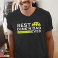 Best Dink'n Dad Ever Pickleball Men's V-Neck T-Shirt