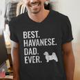Best Havanese Dad Ever Cool Dog Owner Men's V-Neck T-Shirt Best Havanese Dad Ever Cool Dog Owner Men's V-Neck T-Shirt
