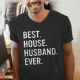 Best House Husband Ever Stay At Home Dad Men's V-Neck T-Shirt