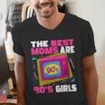 The Best Moms Are 90s Girls 90s Aesthetic Mom Nostalgia Men's V-Neck T-Shirt