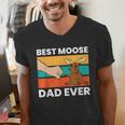 Best Moose Dad Ever Moose Men's V-Neck T-Shirt