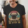 Best Pug Dad Ever Pug Dog For Men And Boys Men's V-Neck T-Shirt