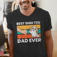 Best Shih Tzu Dad Ever Shih Tzu Men's V-Neck T-Shirt