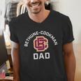 Bethune-Cookman University Wildcats Arched Dad Men's V-Neck T-Shirt
