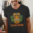 The Big Kahuna Hawaiian Tiki Dad Boss T-Shirt Men's V-Neck T-Shirt