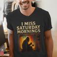 Bigfoot Saturday Morning Nostalgia Men's V-Neck T-Shirt