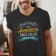 Bingo Caller Shirt Awesome Job Occupation Graduation Men's V-Neck T-Shirt