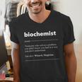 Biochemist Definition Biochemistry Graduation Nerd Men's V-Neck T-Shirt