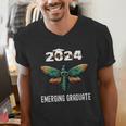 Biology Class Of 2024 Emerging Graduation For Him Men's V-Neck T-Shirt