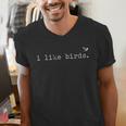 I Like Birds Minimalist Birdwatching Introvert Quote Men's V-Neck T-Shirt I Like Birds Minimalist Birdwatching Introvert Quote Men's V-Neck T-Shirt