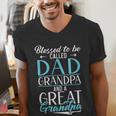 Blessed To Be Called Dad Grandpa And a Great Grandpa Men's V-Neck T-Shirt