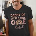 Boho Daddy Of Miss Onederful 1st Birthday Girl Cute Small Men's V-Neck T-Shirt
